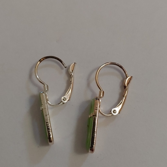 Green earings - Picture 3 of 4